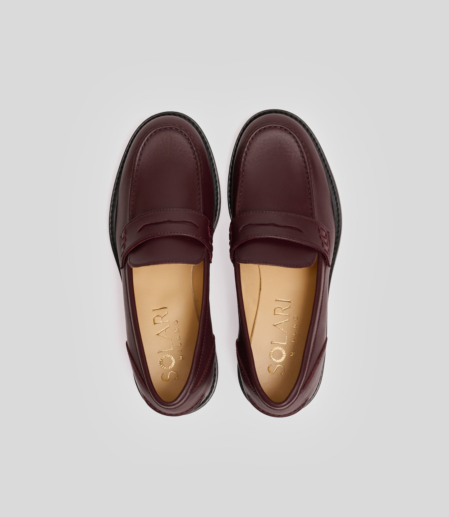 Vegan loafer burgundy