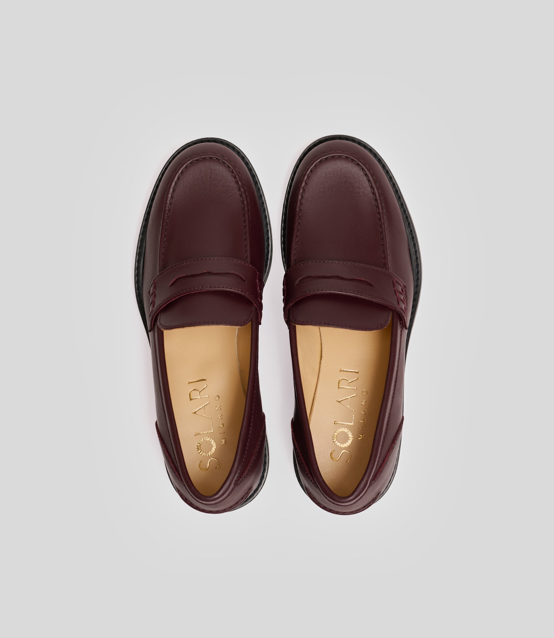 Vegan loafer burgundy