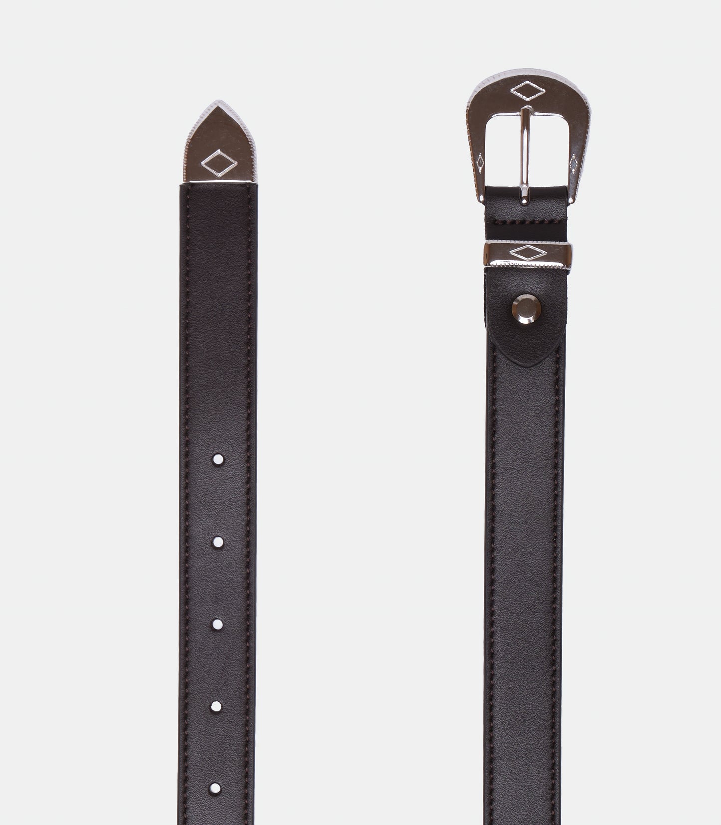 Cinturón Vegano para Mujer con Hebilla Rock – Negro