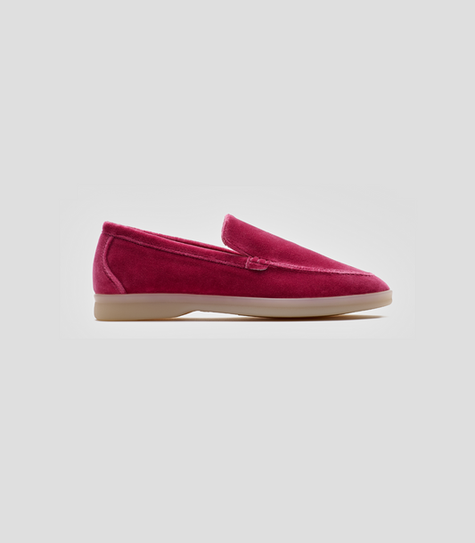 Vegan Velvet Loafer Pink