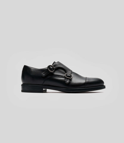vegan monk strap black