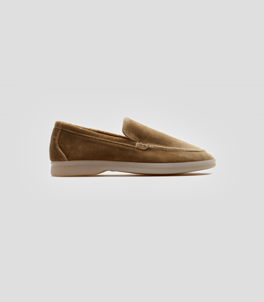 Mocassin Velours Vegan Taupe